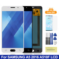 5.2 Super AMOLED จอแสดงผล A510,สำหรับเหมาะสำหรับ Samsung Galaxy A5 2016 A510 A510F A510M จอแสดงผล LCD Touch Screen Digitizer เปลี่ยน