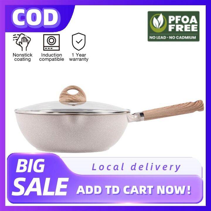 🔥Hot Sales🔥 Carote IceCream Non Stick Stirfry Deep Fry Wok PFOA Free