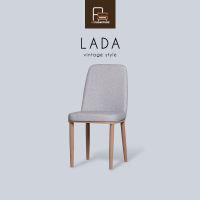 AS Furniture / LADA (ลาด้า) เก้าอี้กินข้าว เก้าอี้วินเทจ เก้าอี้มินิม่อล ห้องทานอาหาร เก้าอี้ทำงาน เก้าอี้หนัง ขาเหล็ก ลายไม้ เก้าอี้นั่งเล่น