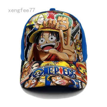 ONE PIECE Luffy Beanie Hats Anime Kids Brimless Hat Cartoon Hip