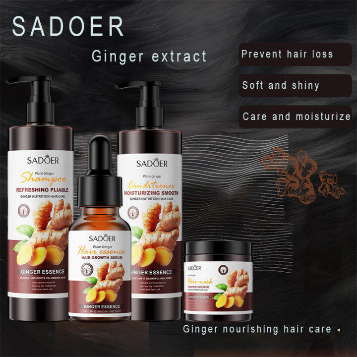 Ginger extract shampoo, antihair loss treatment, strengthen hair roots