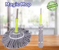 Magic Mop ไม้ถูพื้น ไม้ม็อบถูพื้น 360 องศา รุ่น EzyTwist (สีเทา)