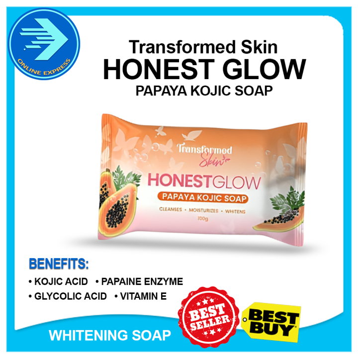 Honest Glow Kojic Papaya And Glass Soap G By Transformed Skin Lazada Ph