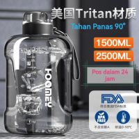 Tritan ขวดน้ํา ปลอด BPA 1.5 ลิตร 2.5 ลิตร ทนทาน สําหรับออกกําลังกาย ยิม กลางแจ้ง