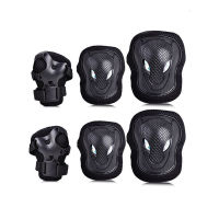 6Pcs Elbow Knee Wrist Pads Sports Skating Rollerblading Protective Guard Brace