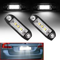 Car Accessories For Volvo LED License Number Plate Lights Lamp S80 S40 XC90 XC60 V50 V70 Car Tail Box Light Plate Lighting