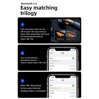 หูฟังความละเอียดสูงสเตอริโอแบบพกพาชุดหูฟังบลูทูธไร้สาย Me-100พร้อมไมโครโฟน