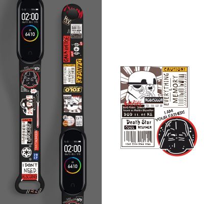 【LZ】 Disney Star Wars Stitch Strap for Mi Band 6 5 4 3 Mickey for Xiaomi Wriststrap NFC Silicone Wristband Bracelet Replacement