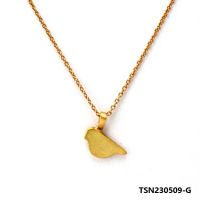 Gold Beautiful Letter Design Necklace Pendant Elegant Fashion Women Jewelry TSN230509