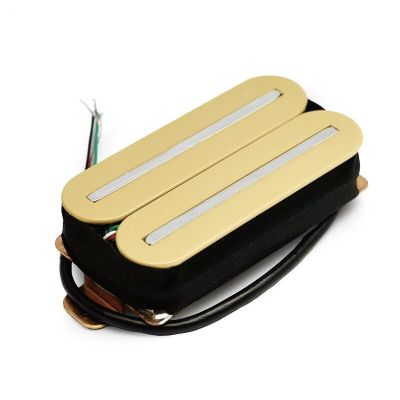 Electric Guitar Humbucker Dual Coill Dual Rail Guitar Pickup with 57mm Steel Pole Ivory