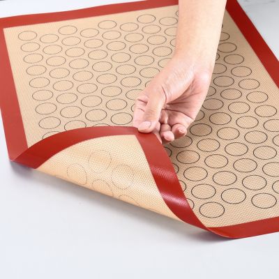 Silicone Macaron Baking Mat - for Bake Pans - Macaroon/Pastry/Cookie Making - Professional Grade Nonstick Cables Converters