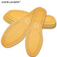 KOTLIKOFF Ultra Thin Breathable Deodorant Leather Insoles Instantly Sweat Inner Soles Shoes Insole