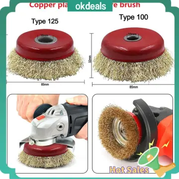 Deburring Polishing Cleaning Industrial Brass Wire Wheel Brushes