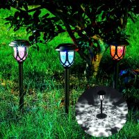 Solar LED Lights Outdoor Waterproof Pavilion Light Lawn Landscape Garden Decoration Lamp Patio Villa Yard Walkway Floor Lights