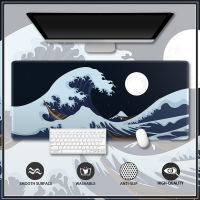 Great Wave Off Art Mouse pad Extended Mousepad Waterproof Non-Slip Rubber Precision Locking Edge Design Deskmat Large Gaming Mouse pad