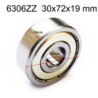 ☽❣✥ 3PCS Metal Shielded 6306ZZ Steel Ball Bearing 30x72x19 MM 6306-2Z 30MM 30x72x19 6306Z Deep Groove Ball Bearing