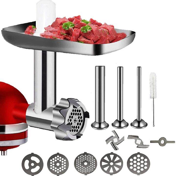 metal-food-grinder-attachment-for-kitchenaid-stand-mixer-meat-grinder-accessories-includes-sausage-stuffer-tubes