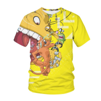 Quality] Newly-arrived T-shirts Fashion [high Anime Street Clothing Digiton Adventure 3d Printing Mens Hip-hop T-shirts Digital Monster Harajuku Tops Fashion Versatile