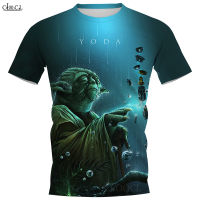 CLOOCL ภาพยนตร์ Star Wars Yoda ผู้ชายผู้หญิงเสื้อยืด3D พิมพ์ฤดูร้อนสไตล์ Street Tops