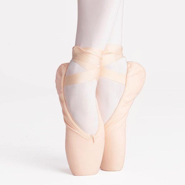 cod-dsfgerererer-girls-women-ballet-pointe-shoes-pink-canvas-cotton-ballet-dance-shoes