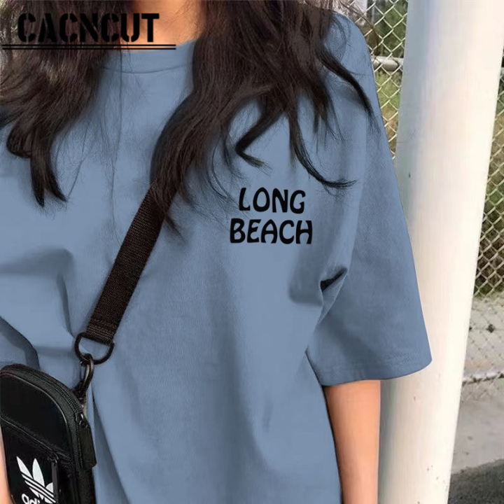 cacncut-เสื้อยืดเสื้อสไตล์แขนสั้นฮาราจูกุของผู้หญิงสีขาวพิเศษ-ฉบับภาษาเกาหลีฤดูร้อนท่อน้อยลม