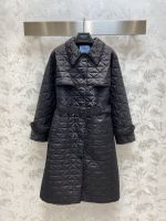 [FREE SHIPPING] Diamond Checkered Cotton Lapel Trench Coat