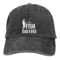 Pure Color Dad Hats Best Fish Dad Ever Womens Hat Sun Visor Baseball Caps Carp Fishing Fisher Peaked Cap