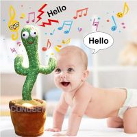Dancing Cactus Toys Speak Electronic Plush Toys Twisting Singing Dancer Talking Novelty Funny Music Luminescent Gifts Bluetooth