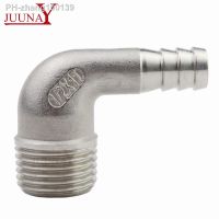 6mm 8mm 10mm 12mm 14mm 15mm 16mm 20mm 25mm Hose Barb x 1/4 quot; 3/8 quot; 1/2 quot; 3/4 quot; 1 quot; BSP Male 304 Stainless Steel Elbow Pipe Fitting