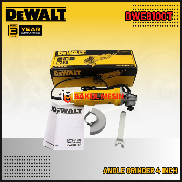 DEWALT DWE8100T Angle Grinder 4" TOGGLE SWITCH Gerinda 4inch DWE 8100 T ...