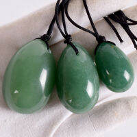 หยกนวดไข่ชุดเจาะธรรมชาติ Aventurine Yoni เครื่องมือแร่ควอตซ์ Healing Ball Kegel ออกกำลังกายอุ้งเชิงกรานกล้ามเนื้อสำหรับผู้หญิง