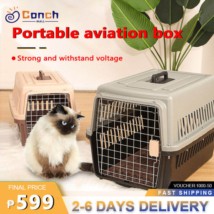 Pet Cage Travel Cage Airline Approved Dog Cat Cage Portable Standard Size Cat Flight Case