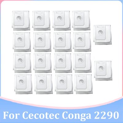 18Pcs Dust Bag Garbage Bags for Cecotec Conga 2290 Robot Vacuum Cleaner Spare Parts Replacement Accessories