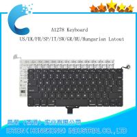 New A1278 Spanish Keyboard For MacBook Pro A1278 13" SP Spain French Italy Germany Russian US UK keyboards 2009 2010 2011 2012