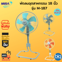 ☀️MIRA พัดลมปรับระดับอุสาหกรรม รุ่น M-187 (18 นิ้ว มีหลายสี)?ส่งคละสี หรือ ทักสอบถามสีก่อนได้ค่ะ? จำนวน1ตัว พัดลม18นิ้ว พัดลมตั้งพื้น