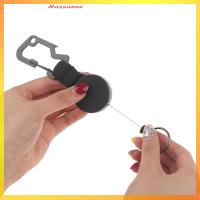 Hassanne พวงกุญแจพับเก็บได้ Heavy Duty Badge Holder Reel กับ multitool carabiner CLIP