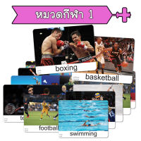 ?หมวดกีฬา 1? แฟลชการ์ด หมวดกีฬา 1 Flashcards บัตรคำ แนวการสอนเดียวกชิจิดะ เฮกุรุ