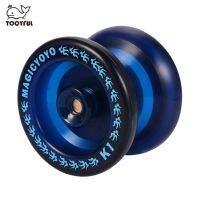 TOOYFUL MAGICYOYO โยโย่ไม่ตอบสนอง N12อลูมิเนียม Professional Yo-Yo สำหรับ1A 3A 5A String Trick Play-สีฟ้าคราม