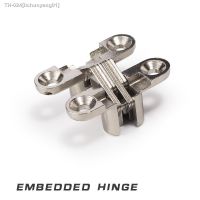 ♤◑ Invisible Hinge 180 Degree zinc Alloy material nickel color Invisible Folding Door Soss Hinge