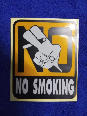 AD.สติกเกอร์แต่งรถ NO SMOKING 1ชิ้น 9×11cm