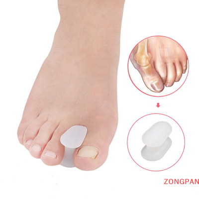 ZONGPAN เครื่องหนีบดูแลเท้า2ชิ้นที่คั่นนิ้วเท้าเครื่องหนีบผมตรงแบบมีที่กั้นระยะ Relief อาการปวด