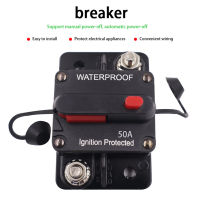 Circuit Breaker,รีเซ็ตด้วยตนเอง30A 40A 50A 60A 70A 80A,กันน้ำ Inline Fuse Inverter สำหรับ Marine Marine Trolling มอเตอร์เรือ ATV, 12-48V DC