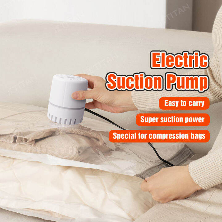 XTITAN Vaccum Bag Electric Pump Travel Vacuum Bag Pump Mini Vacuum