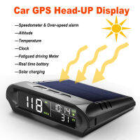 ในรถ HUD GPS จอดิจิตอลพลังงานแสงอาทิตย์,จอแสดงนาฬิกาอุณหภูมิรถยนต์