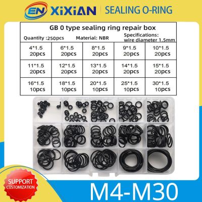 Rubber Sealing O Ring Washer Gaskets O-ring Waterproof Oil Resistant and High Temperature Oring Repair Box Assortment Kit Sets
