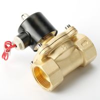 1/4" 3/8" 1/2" 3/4" 1" 2" Brass Electric Solenoid Valve DC12V DC24V AC220V 110V Normally Closed Solenoid Valve For Water Oil Air Valves