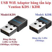 USB wifi adapter băng băng tần 2.4Hz và 5GHz Vention KDR KDS