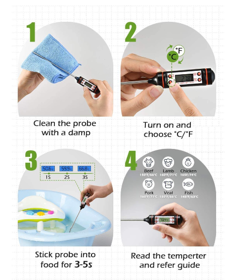 food-thermometer-ทีวัดอุณหภูมิอาหาร-ขนาด-24cm-ทีวัดอุณหภูมิกาแฟ-เทอร์โมมิเตอร์-เครื่องวัดอุณหภูมิแบบสแตนเลส-24cm-t1826