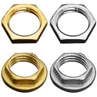 Brass Hex Lock Nuts Pipe Fitting Flange nut 1/8 1/4 3/8 1/2 3/4 1 BSP Female Thread Hexagonal shank cap