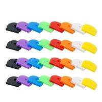 32Pcs Key Caps Tags Label ID Silicone Coding Color Key Identifier Cover 8 Colors